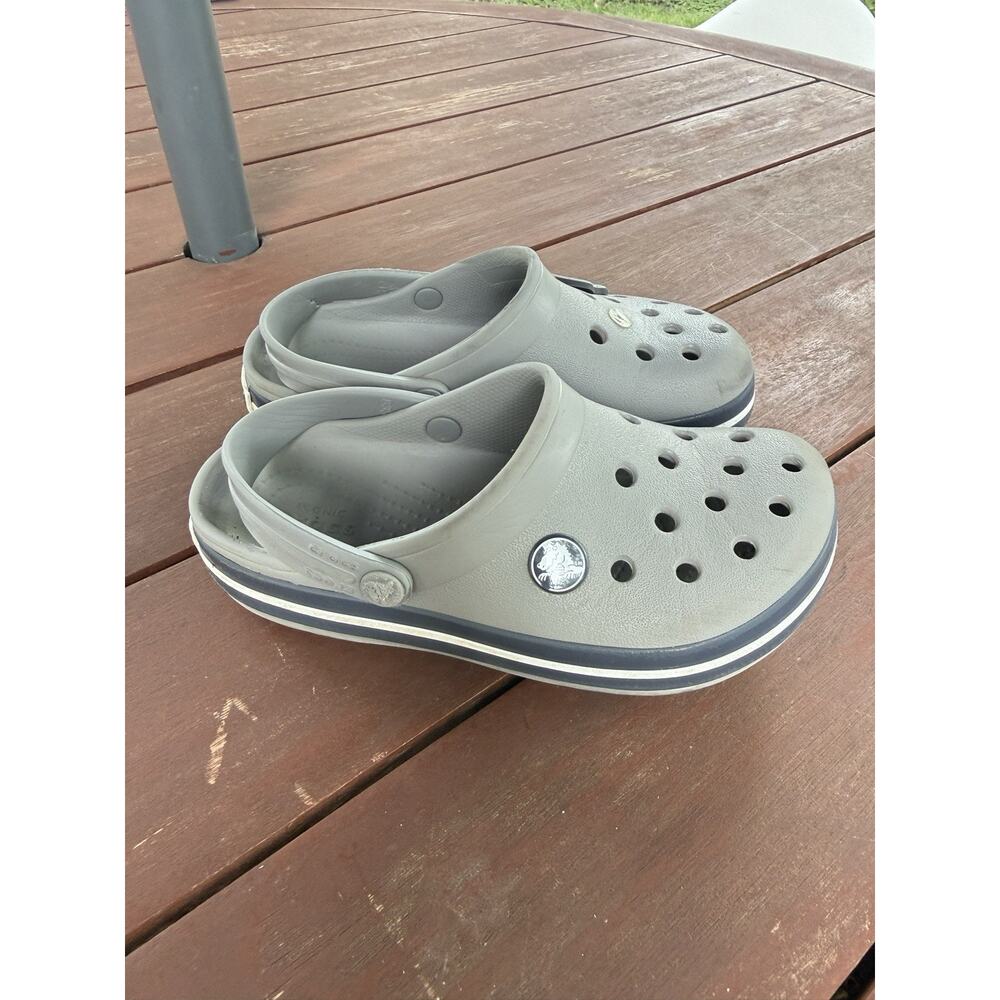 CROCS Unisex Kids Gray Slip On Rubber Shoes Clogs Size C12